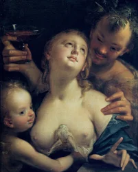 Bacchus, Venus und Amor